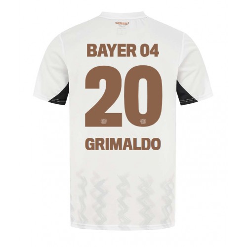 Fotballdrakt Herre Bayer Leverkusen Alejandro Grimaldo #20 Bortedrakt 2024-25 Kortermet